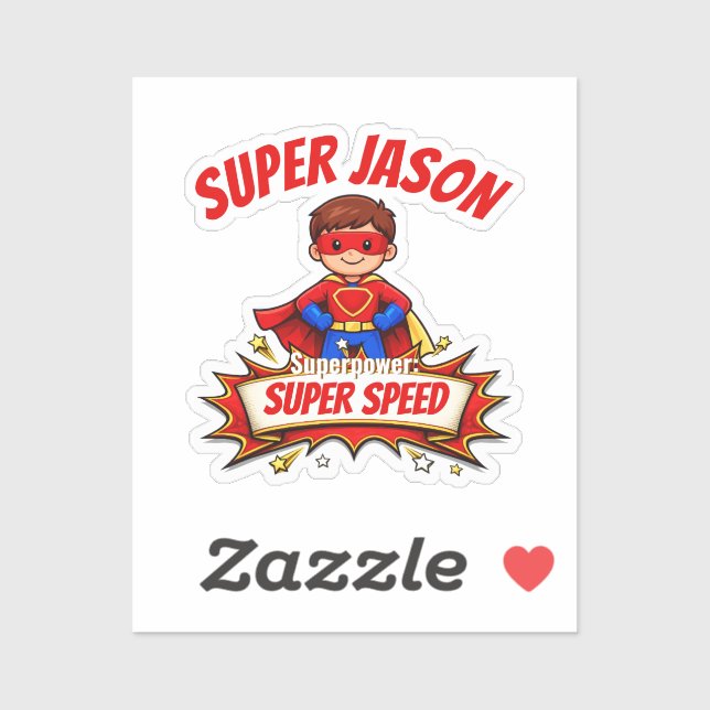 Custom Kids Superhero Name & Superpower (Sheet)