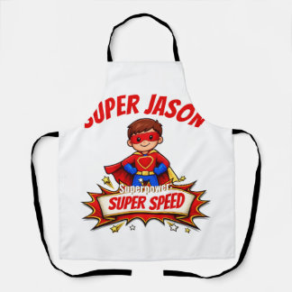 Custom Kids Superhero Name & Superpower Apron