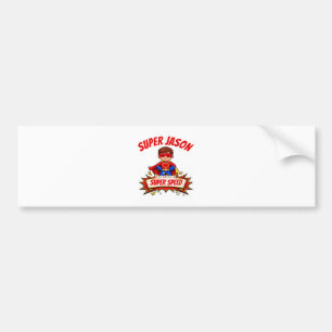 Custom Kids Superhero Name & Superpower Bumper Sticker