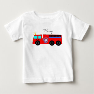 custom kids T-Shirt, fire engine Baby T-Shirt
