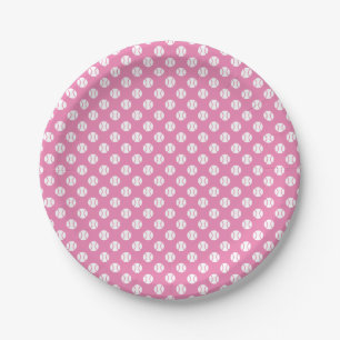 Custom kids tennis Birthday party paper plates