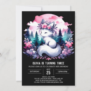 Custom Kids Wolf Birthday Invitation