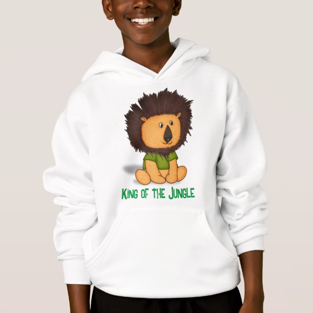 Custom King of the Jungle Baby Lion Illustration (Front)