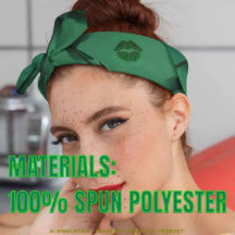 Custom "Kiss Me I'm Irish" Green Glitter Lip Print