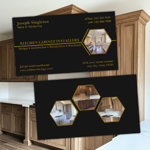 Custom Kitchen Cabinet Installation Business Card