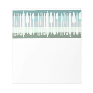 Custom Kitchen Cooking  Utensils Notepad