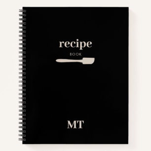 Custom Kitchen Utensils Spatula Recipe Cookbook Notebook