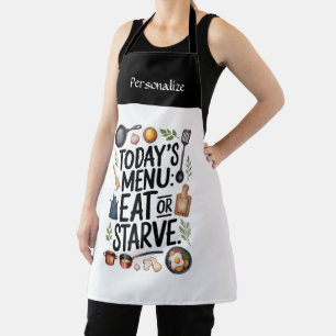Custom Kitchen Wear and Attitude Quote Personalize Apron