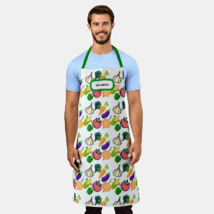 Custom: Kitchn Garlic Green All-Over Print Apron