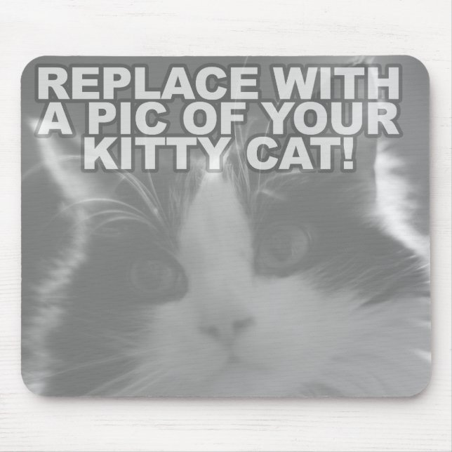 Custom Kitty Cat Mouse Mat (Front)