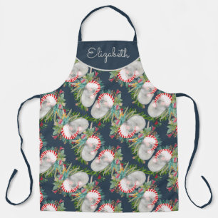 Custom Koala Christmas Blue Apron