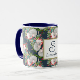 Custom Koala Christmas Blue Mug