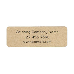 Custom Kraft Paper Style Catering Food Meal Prep