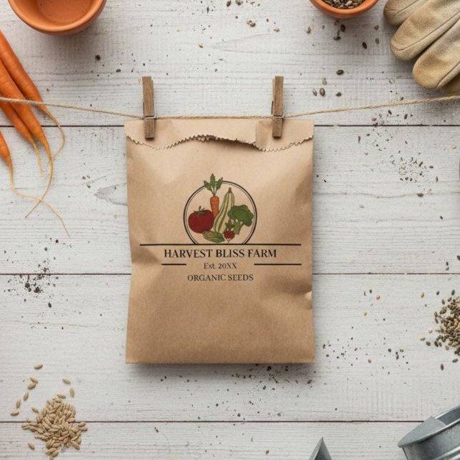 Custom Kraft Seed Envelopes - Personalizable Farm  Favour Bags (Creator Uploaded)