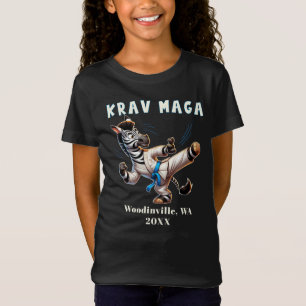 Custom Krav Maga Martial Arts Location Date Name T-Shirt
