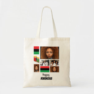 Custom Kwanzaa 8 Photo Collage  Tote Bag