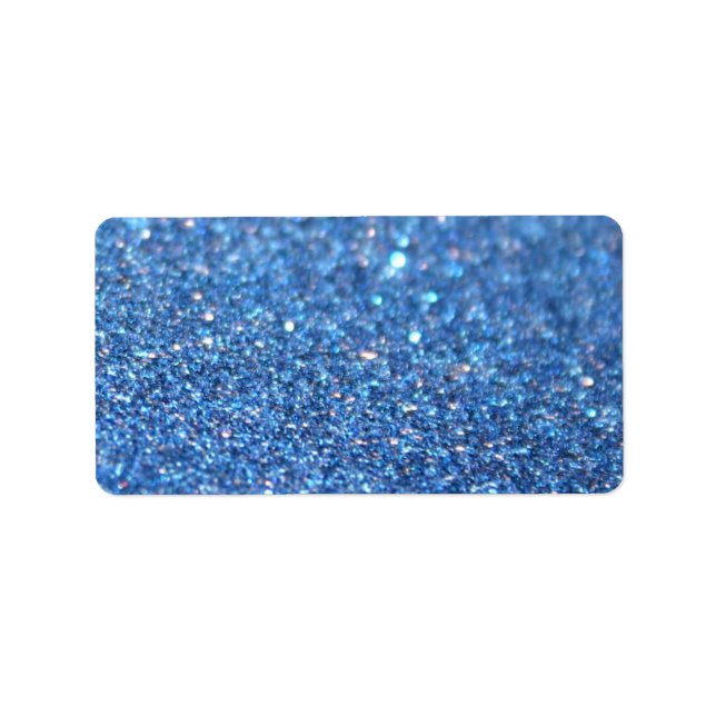 Custom Label - Blue Glit Fab (Front)