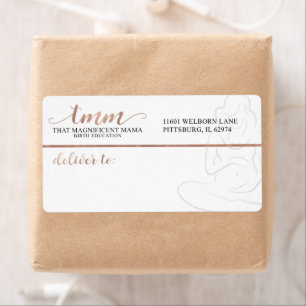 Custom Label Design   Not Editable Template