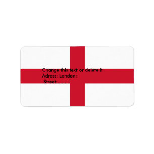 Custom Label with Flag of England