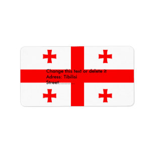 Custom Label with Flag of Georgia