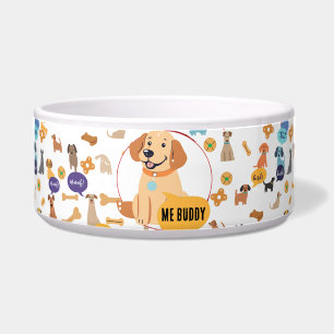 Custom Labrador Dog Bowl – Funny Woof Design