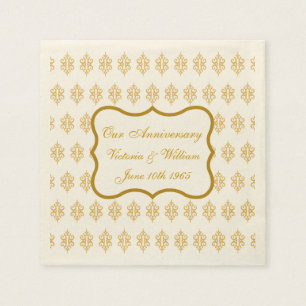 Custom Lace Anniversary Wedding Reception Napkins