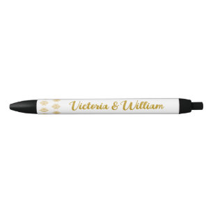 Custom Lace Wedding Favours Writing Pens