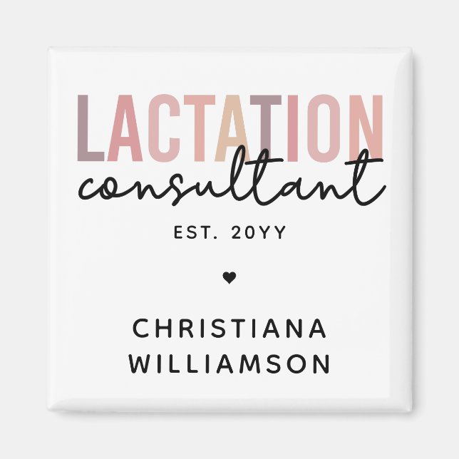 Custom Lactation Consultant Specialist IBCLC Magnet (Front)