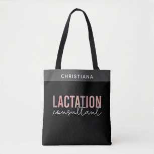 Custom Lactation Consultant Specialist IBCLC Tote Bag