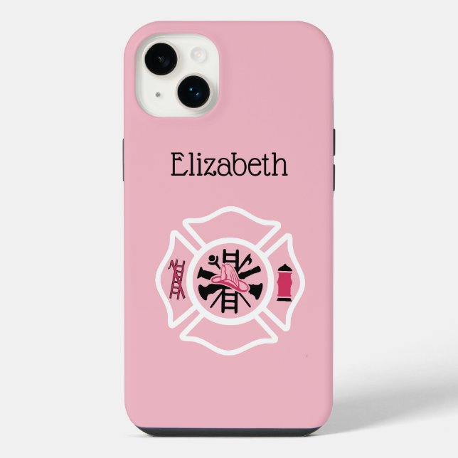 Custom Lady Firefighter Iphone Case (Back)