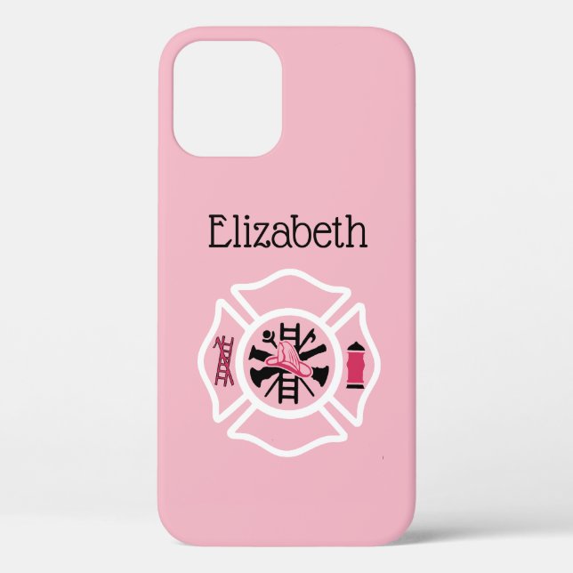 Custom Lady Firefighter Iphone Case (Back)