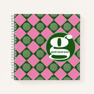 Custom Lady Golfer Member Notebook / Journal