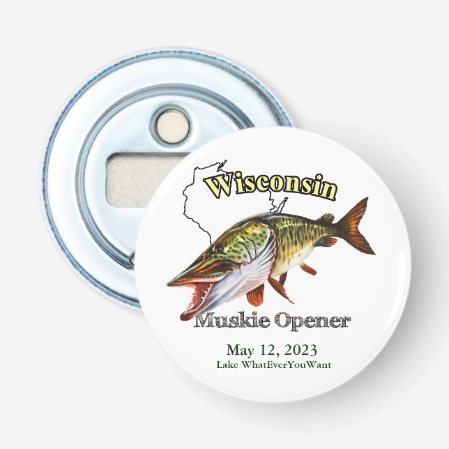 Custom Lake/Date Wisconsin Muskie Opener (Front)