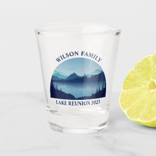 Custom Lake House Family Reunion Summer Vacation Shot Glass