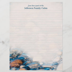 Custom Lake House Memories Lined Page