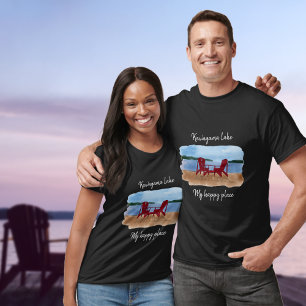Custom Lake View “My Happy Place T-Shirt