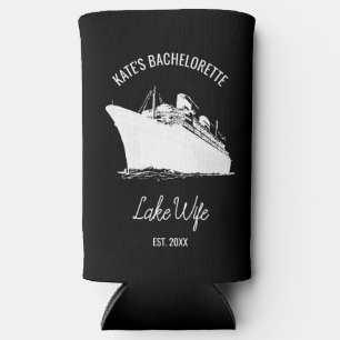 Custom Lake Wife Bachelorette Party Favours Bach Seltzer Can Cooler