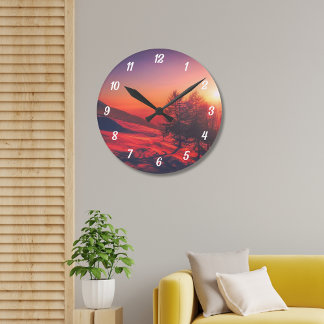 Custom Landscape Personalised Round Clock