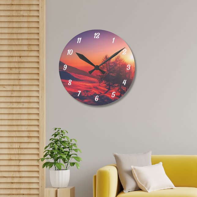 Custom Landscape Personalised Round Clock (Creator Uploaded)