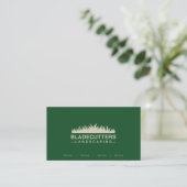 Custom Landscaping Lawn Care Business Cards (Standing Front)
