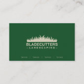 Custom Landscaping Lawn Care Business Cards (Front)