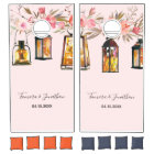 Custom Lanterns Rose Gold Floral Wedding Party