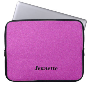 Custom Laptop Computer Sleeve Hot Pink Personalise
