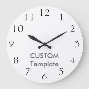 Custom Large 10.75" ROUND Wall Clock CALHIC PRESS