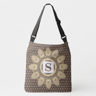 Custom large cross body tote bag psychedelic