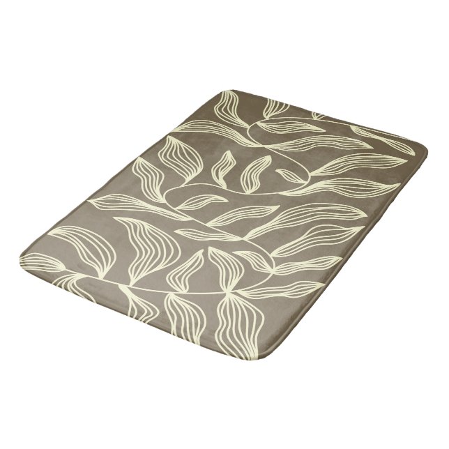 Custom Large Flora Sheet Bath Mat (Angled)