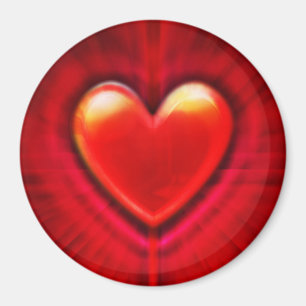 Custom large Magnet blood red goth heart