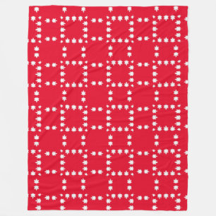 Custom Large Maple Leaf Throw Fleece Blanket" Blanket