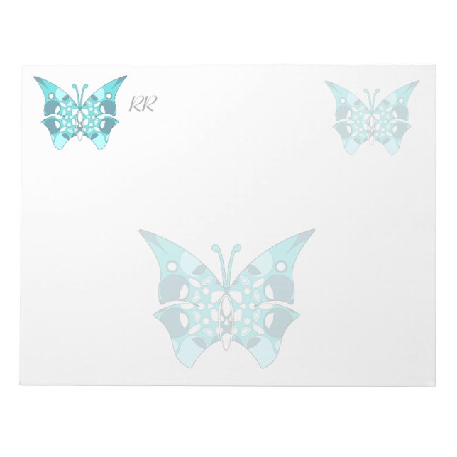 Custom Large Notepad With Pattern Background (Front)