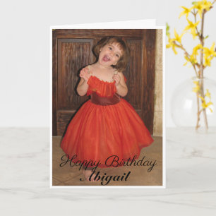Custom Large Photo Daughter Birthday Card